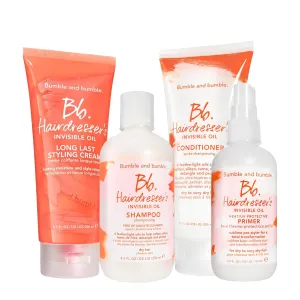 Bumble and bumble. Hairdresser's Invisible Oil Hydrating Shampoo   Conditioner   Heat/UV Protection Leave-In Conditioner Hair Primer   Styling Cream Set