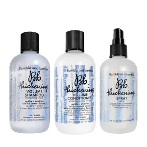 Bumble and bumble Thickening Volumizing Shampoo   Conditioner   Blow Dry Prep Spray Set, 8.5 fl. oz.