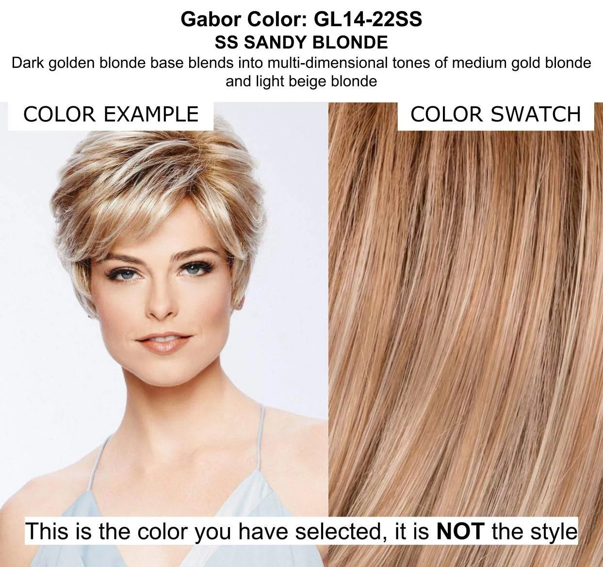 Bundle - 4 items: Curl Up Wig by Gabor, Christy's Wigs Q & A Booklet, BeautiMark Synthetic Shampoo & Wide Tooth Comb - Color: GL14-22SS