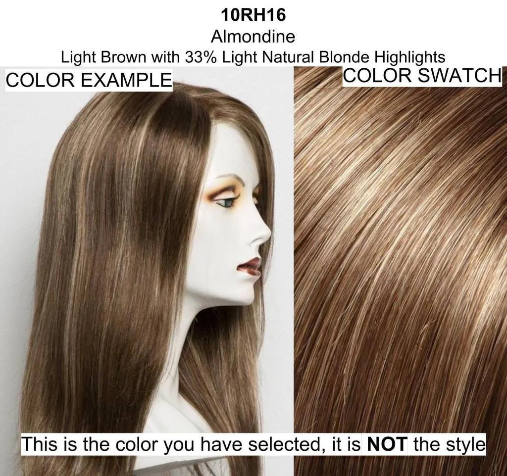 Bundle - 8 Items: Zara Lite by Jon Renau, Christy's Wigs Q & A Booklet, 2oz Travel Size Wig Shampoo, Conditioning Spray, Flexible Spray, HD Smooth, Wide Tooth Comb & Wig Cap - Color: 10RH16