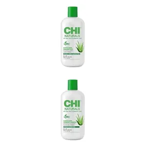 Bundle of CHI Naturals with Aloe Vera Hydrating Shampoo, 12 Oz and CHI Naturals with Aloe Vera Hydrating Conditioner, 12 Oz