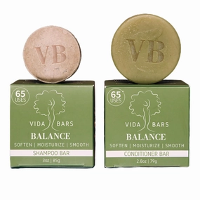 Bundle of Balance Solid Shampoo and Conditioner Bar for Curly Hair | Natural, Color Safe, Moisturizing Bar Shampoo for Oily Scalp and Dry Ends | Handmade in the USA (Lemongrass Scent)