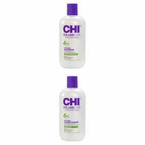 Bundle of CHI VolumeCare Volumizing Shampoo, Increases Volume on Thin, Fine, or Flat Hair, 12 Oz   CHI VolumeCare Volumizing Conditioner, 12 Oz