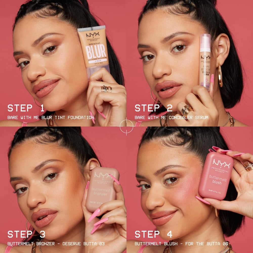 Buttermelt Powder Blush, Fade and Transfer-Resistant Blush, up to 12HR Make up Wear, Vegan Formula - for the Butta