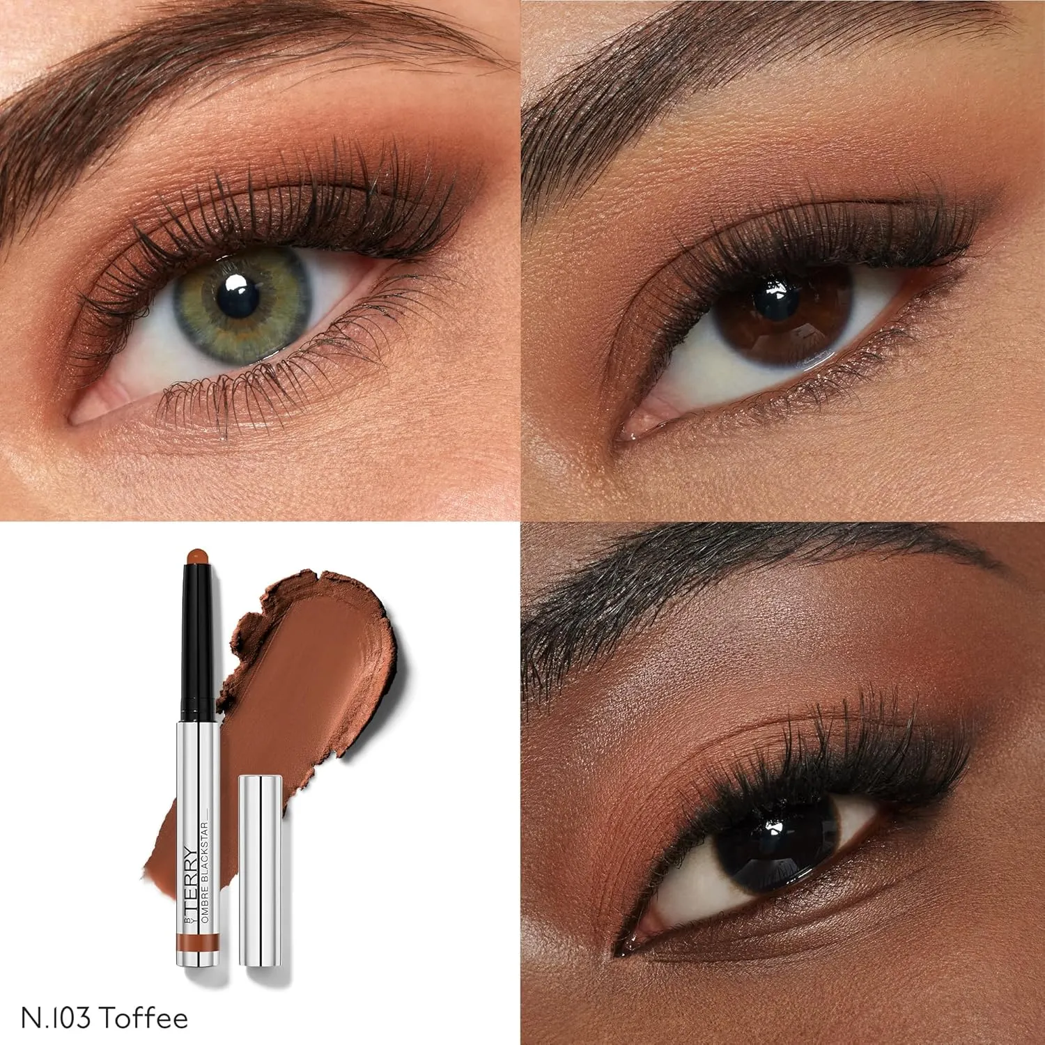 By Terry, Ombre Blackstar Eyeshadow, Cream Eyeshadow Stick, Long-Lasting, Waterproof, Matte Finish, Toffee, 25g