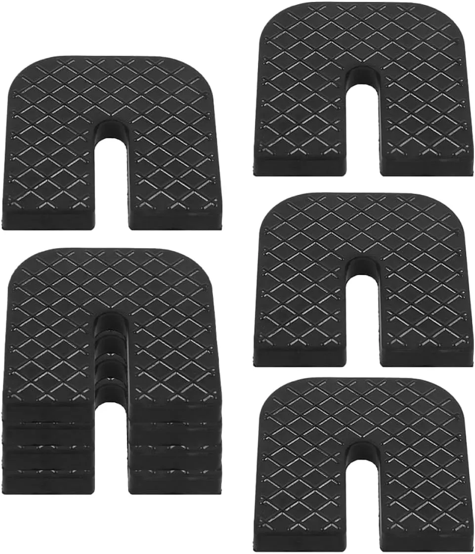 Cabilock 8Pcs U Shaped Vibration Pads Noise Reduction Rubber Damping Pads for Washing Machines Air Conditioners Non Slip Easy Install High Load Capacity Shock Absorbing