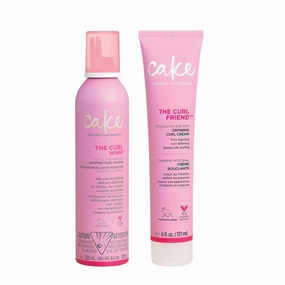 Cake Beauty Curl Friend Defining Cream & Volumizing Mousse Bundle - Curly Hair Styling Products