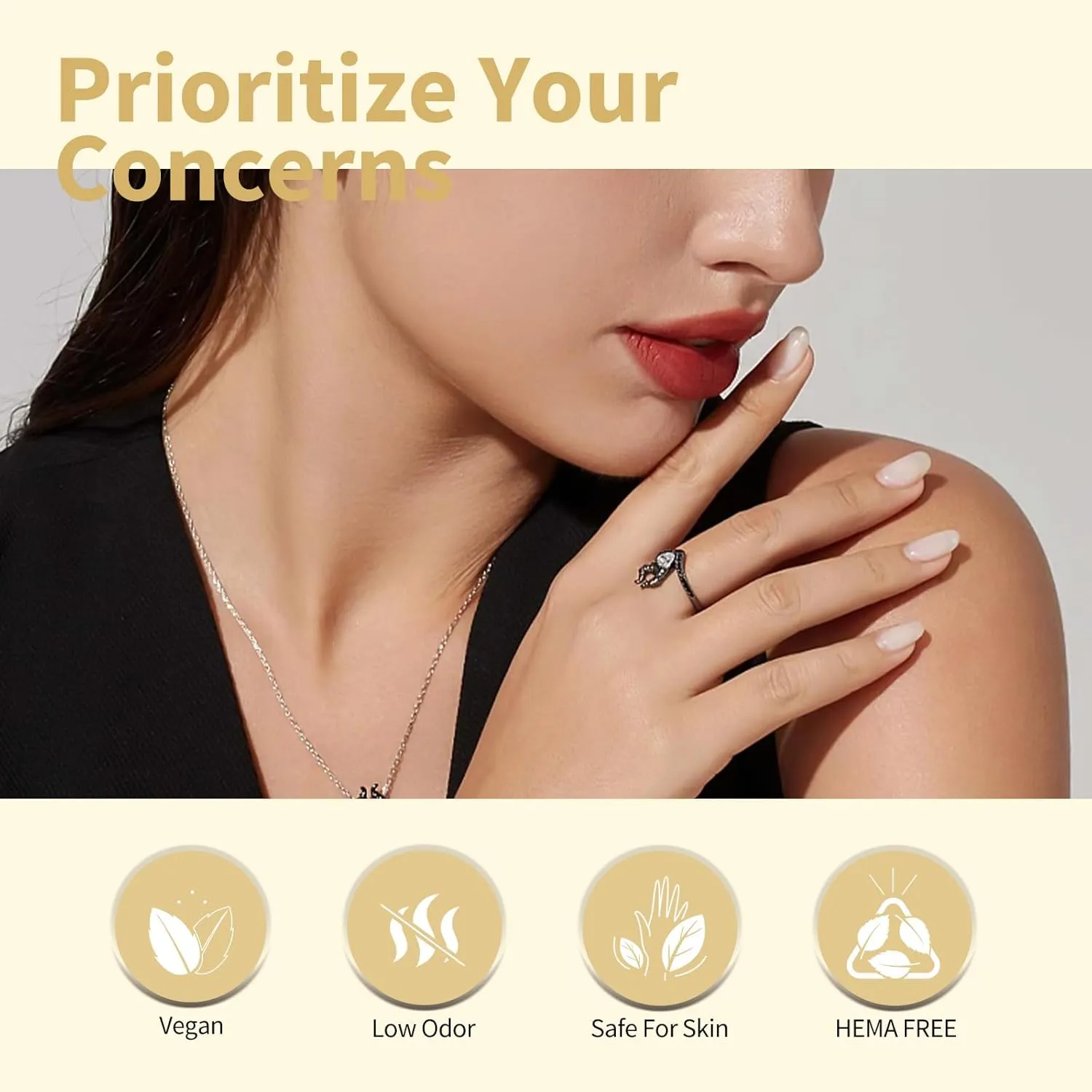 CANNI 9ml Hema-Free Fall Gel Nail Polish Set- 6Pcs Jelly Nude Pink Neutral Transparent Milky White Colors Gel Polish Kit, Soak Off LED Nail Gel Manicure Kit DIY at Home Salon Gifts for Women Girls