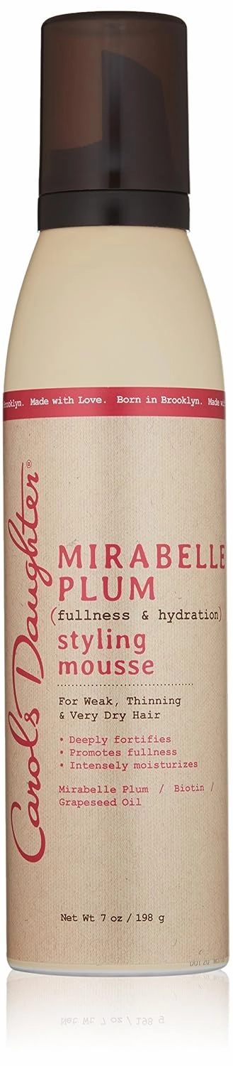 Carol's Daughter Mirabelle Plum Styling Mousse, 7 oz (Packaging May Vary)