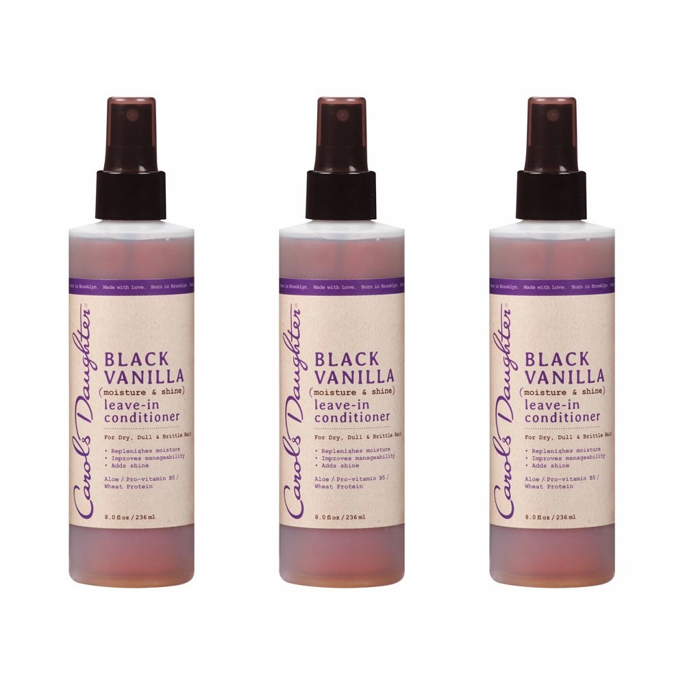 Carols Daughter Black Vanilla Leave-In Conditioner, 8 Fl Oz (Pack of 3)