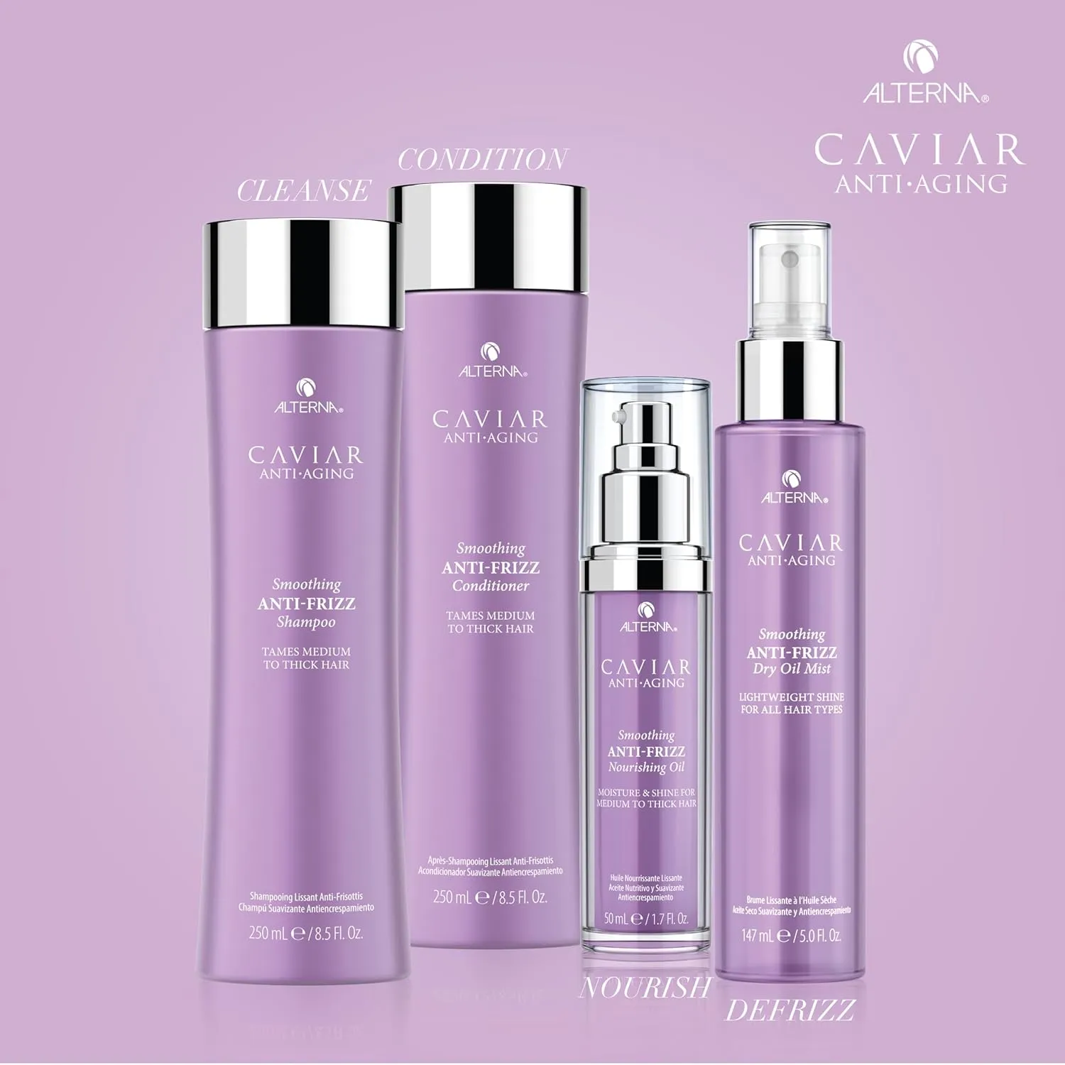 CAVIAR Anti-Aging Smoothing Anti-Frizz Conditioner| For Medium, Thick Hair | Smooths Hair, Tames Frizz | Sulfate Free