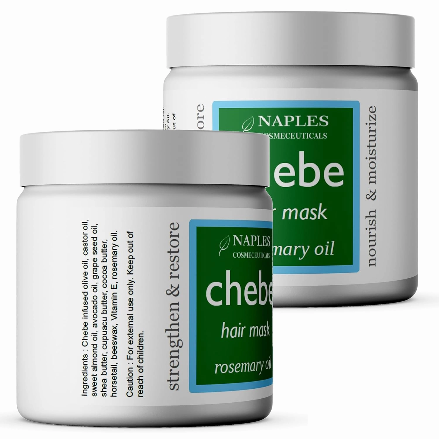 Chebe Hair Mask Hair Butter Serum Conditioner with Chebe Powder Rosemary Oil for Thickening Strengthening Growth For All Hair Types Made in USA