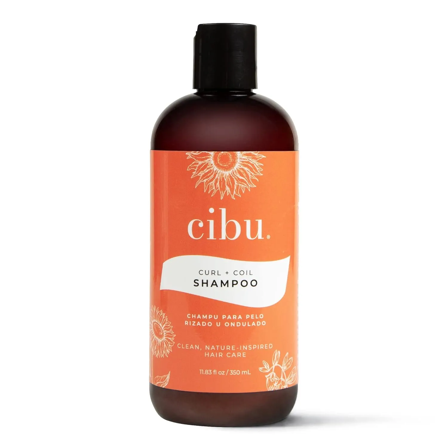 CIBU Curl   Coil Shampoo Cleanses, Hydrates, Revitalizes, Detangles & Preserves Natural Curl   Coil for Frizz-Free Smooth Manageable Hair (Shampoo, 350ml)