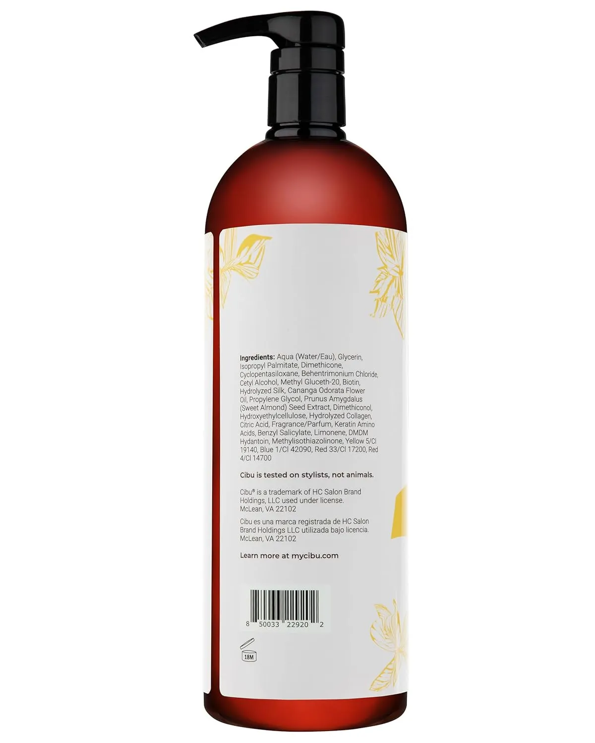 Cibu Repair   Protect Conditioner 30087 Restores Damaged Dry Hair - Protects From Breakage - Safe for Color-Treated Hair - Leaves Hair Smooth Luxurious - Gentle for Daily Use Refreshing Scent 1 Liter