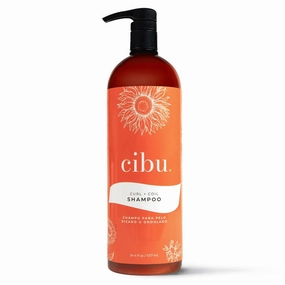 Cibu Curl   Coil Shampoo 30074 Cleanses, Hydrates, Nourishes, Revitalizes, Detangles & Preserves Natural Curl   Coil for Frizz-Free Smooth Manageable Hair | Sulfate-Free & Gentle for Daily Use 1 Liter