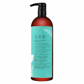 Cibu Detox   Clarify Shampoo 30090 Cleanses & Gently Removes Product Build Up, Chlorine, Hard Water Minerals | For All Hair Types & Color Treated | Revitalize Hair and Scalp | Refreshing Scent 1 Liter