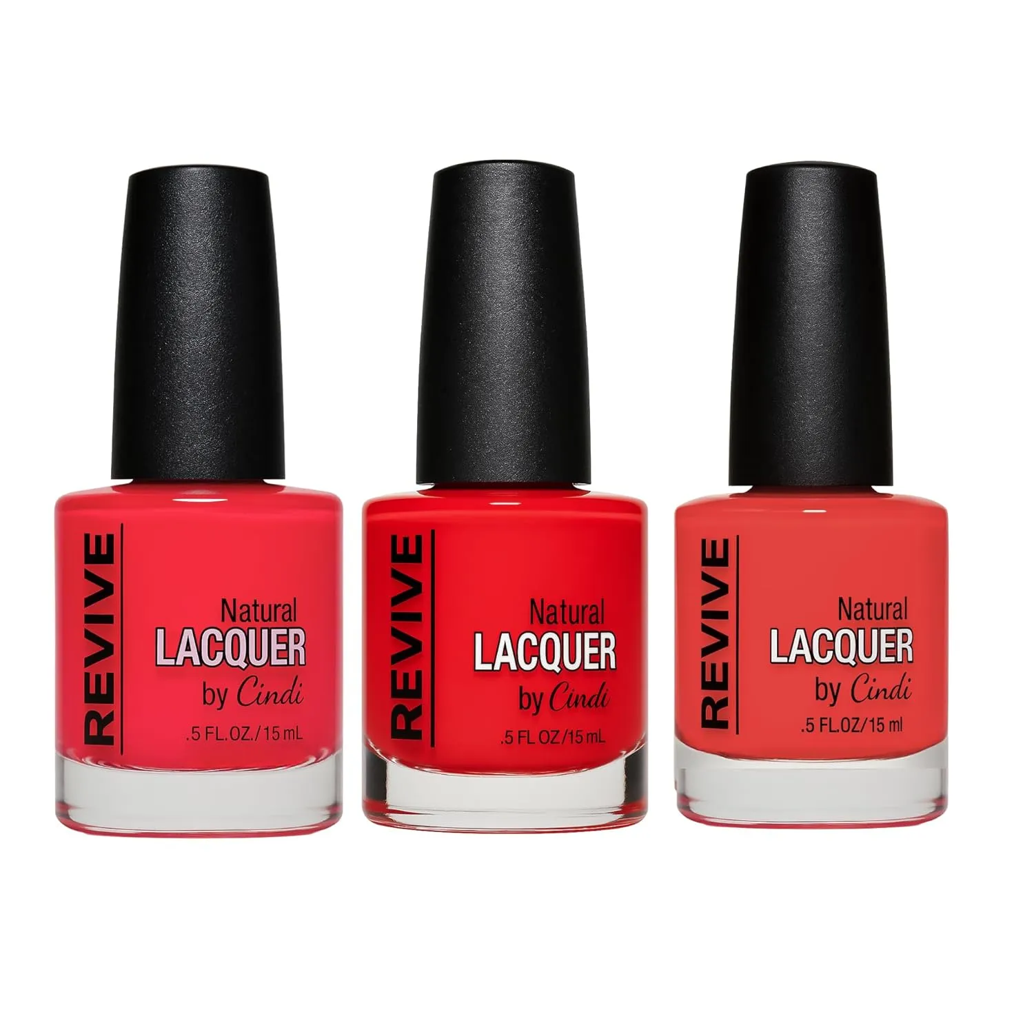 Cindy Nails Brighten Your Day Nail Polish Set – 3-Pack Vibrant Shades in Coral Reef, Getting Reddy, and Pinky Swear – 7-Free, Non-Toxic, Long-Lasting, Safe for Kids and Cancer Patients