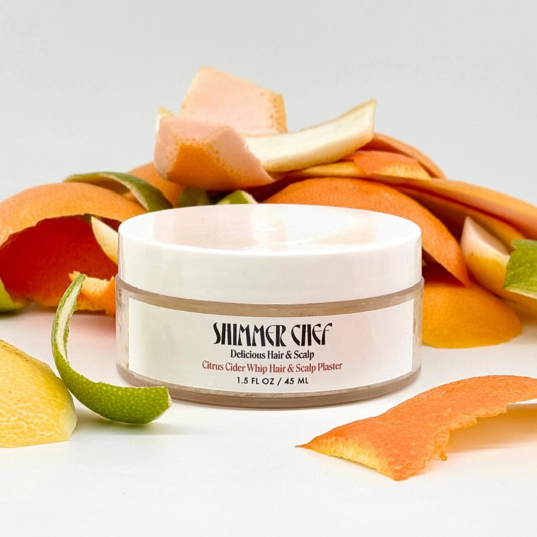 Citrus Cider Whip Hair Plaster | Vitamin C Infusion for Radiant Hair | Fruit Butters, Orange Peel Serum, Argan & Coconut Oils | Transform Damaged Hair Into Silky Mane