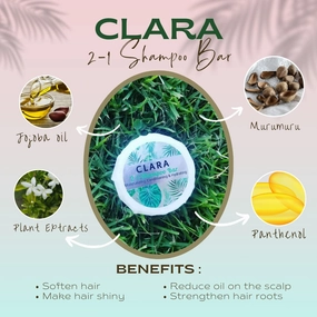 Clara 2-1 Shampoo Bar | Moisturizing, Conditioning & Hydrating
