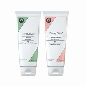 Cleansing Shampoo with Hydrating Deep Conditioner for Curly and Wavy Hair 3.52 Oz Each