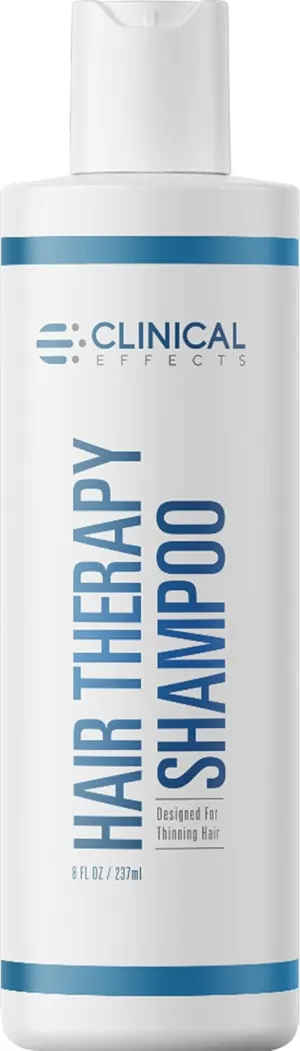 Clinical Effects Hair Therapy Shampoo – Biotin Shampoo with Anagain and Baicapil - Supports Hair Growth for Women and Men - Made in the USA - 8 Fl Oz