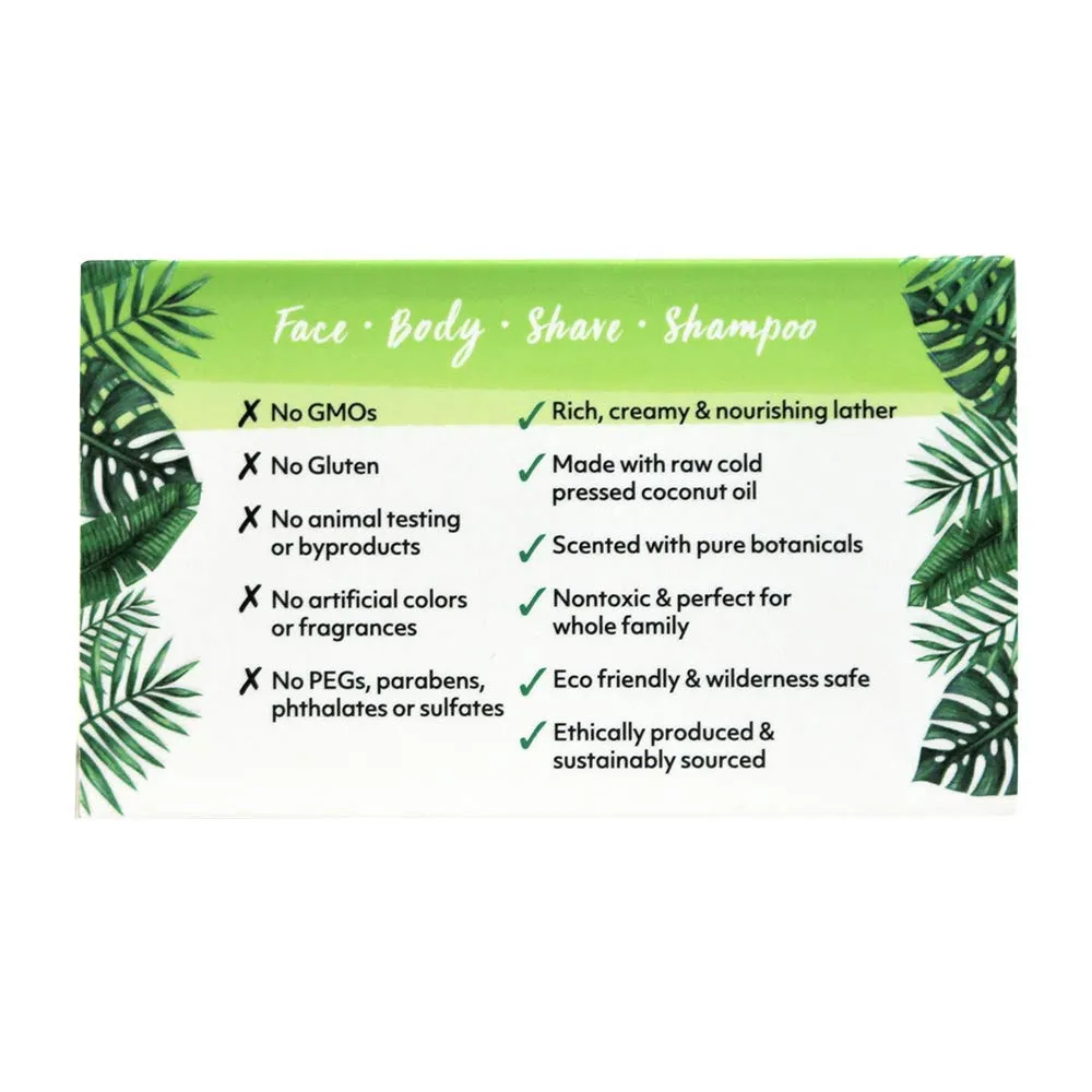 Coco Fiji Soap Bar for Face and Body Infused With Organic Coconut Oil, Coconut Lime, Essential Oil, Natural Soap for Moisturizing & Pore Purifying Skin, 7 oz,Pack of 2