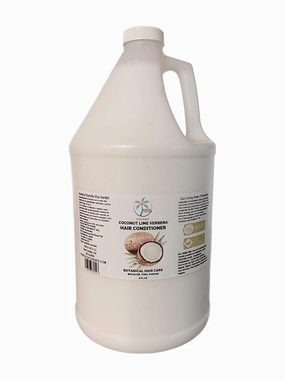 Coconut Lime Verbena Hair Conditioner, Gallon size, pure virgin coconut oil, Punta Coco Soaps, Hydrating, Protective,