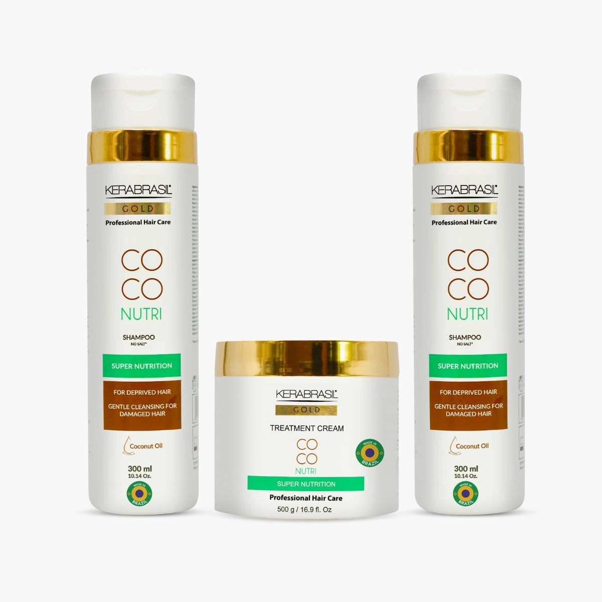 Coconut Moisture - Deep Hydration with Natural Coconut Oil, Keratin-Enhanced for Strength, Frizz Control, Ideal for Daily Use, Tropical Hair Care (Kit)