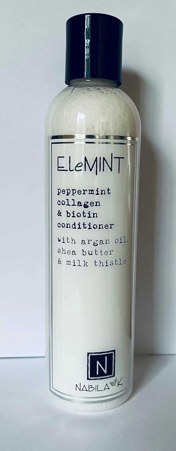 Collagen & Biotin Conditioner, 9 oz – EleMINT – Peppermint, Vitamin B7, Manuka Honey & Jojoba – Nourishing, Smoothing, Color-Safe – Sulfate-Free