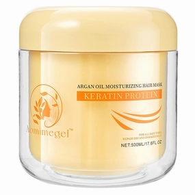 Collagen Hair Mask,Deep Repair Conditioning Argan Oil Hair Mask for Damaged Hair Treatment, Deep Conditioner Hydrating Hair Masque for All Hair Types 16.9oz 500ml