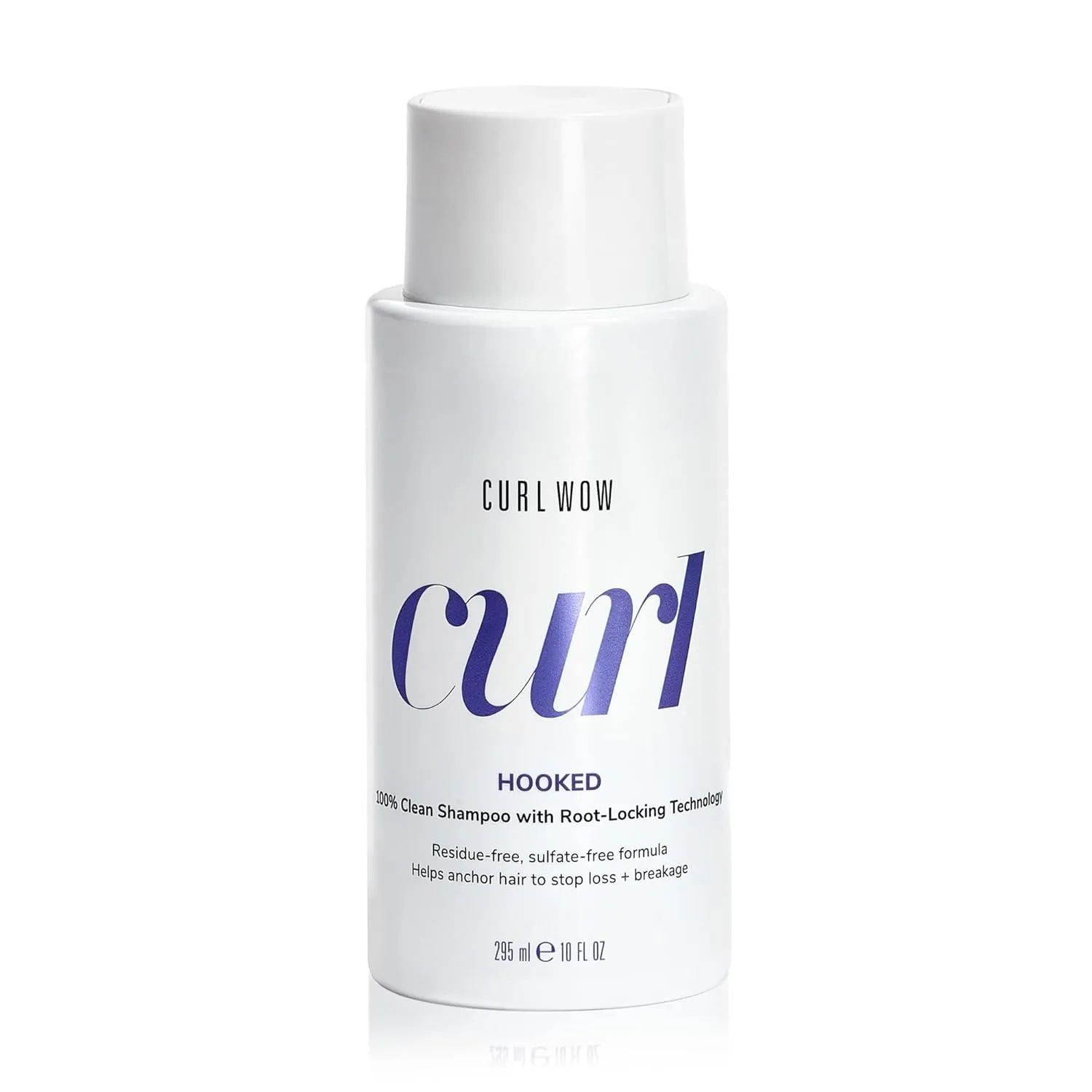 COLOR WOW Curl Wow Hooked 100% Clean Shampoo with Root-Locking Technology – Rich-lathering, sulfate-free formula leaves no residues   helps anchor hair to stop shedding