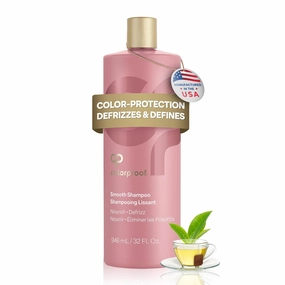 ColorProof Smooth Shampoo 32 Fl. Oz. Smoothing Anti-Frizz Shampoo with with a Frizz-Fighting, Gentle, Cleansing, Hydrating Color-Protection Formula for Color Treated Hair, White Tea Scent