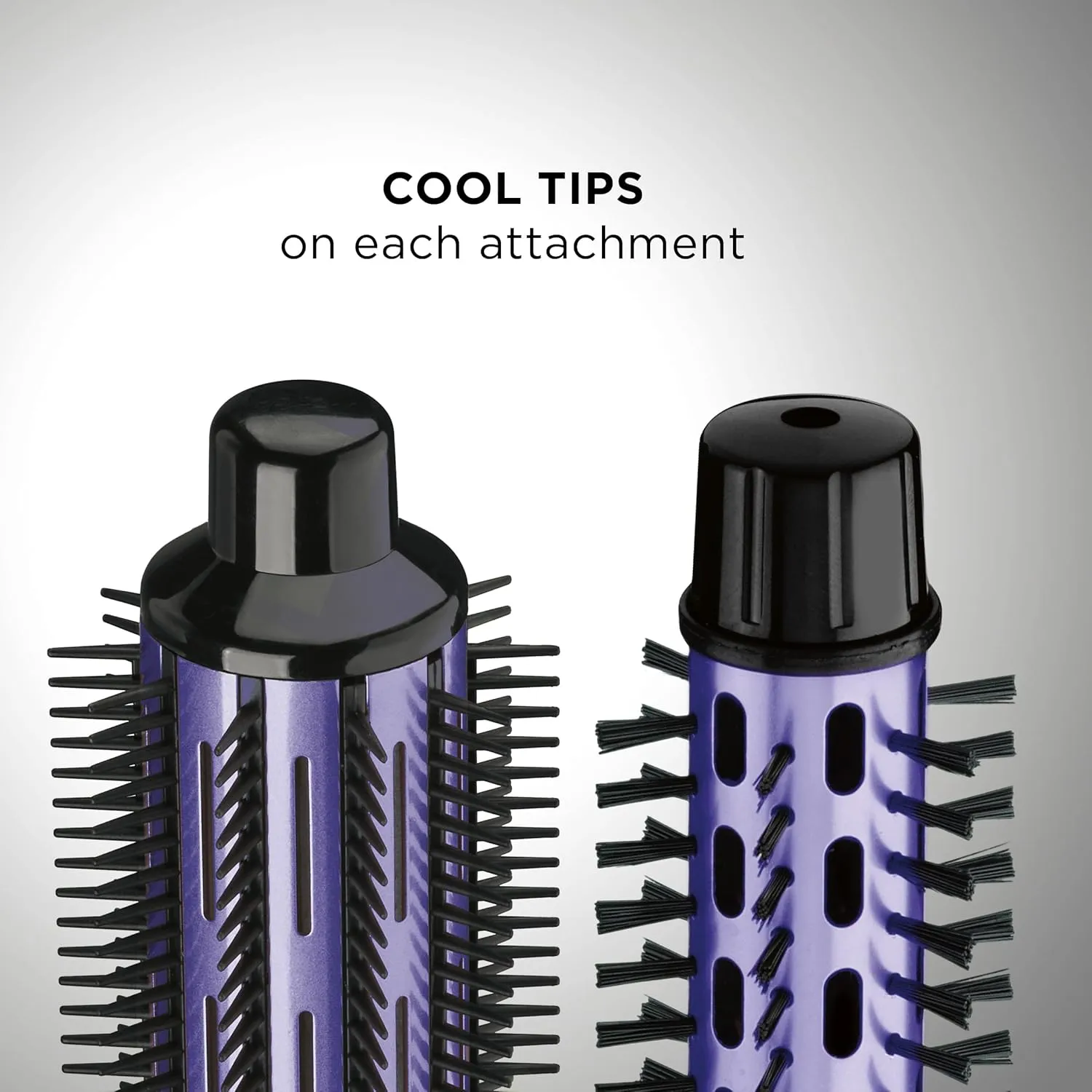 Conair 2-in-1 Hot Air Curling Combo, Includes 1.5-inch Curl Brush and 1-inch Aluminum Bristle Brush