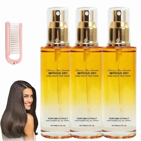 Conditioning Oil - 80ml Immediatie Conditioning Oil Spray,Hair Strengthening Leave-In Fragrance Oil,for Dry and Frizzy Hair (3)