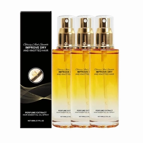 Conditioning Oil Spray, Hair Helper Spray, 80ml Conditioning Oil Sprays Scalp & Hair Strengthener Leave-In Conditioner Comforting Shampoo for Dry and Knotted Hairs for Women (3pcs)