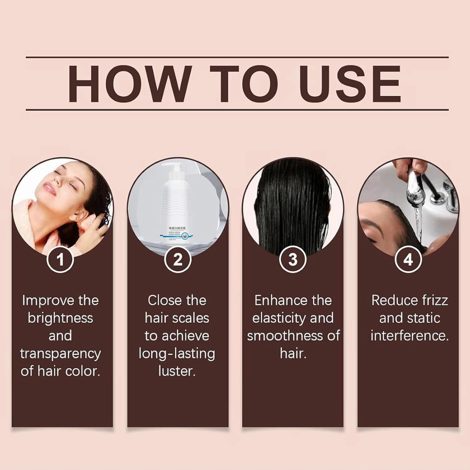 Consolidateh Keratin Revitalizing Cream, Consolidateh Hair Serum, Smoothing Moisture Deep Conditioner,Keratin Boost Awakening Hair, Hair Smoothing Leave-In Conditioner for Women (1, 2Pcs)