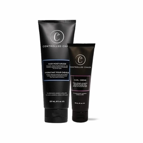 Controlled Chaos 3 OZ Curl Defining Cream & 8 oz Hair Conditioner Bundle - Hydrating Conditioner and Curl Creme - For All Curly Hair Types, Including Dry, Coarse, and Color-Treated