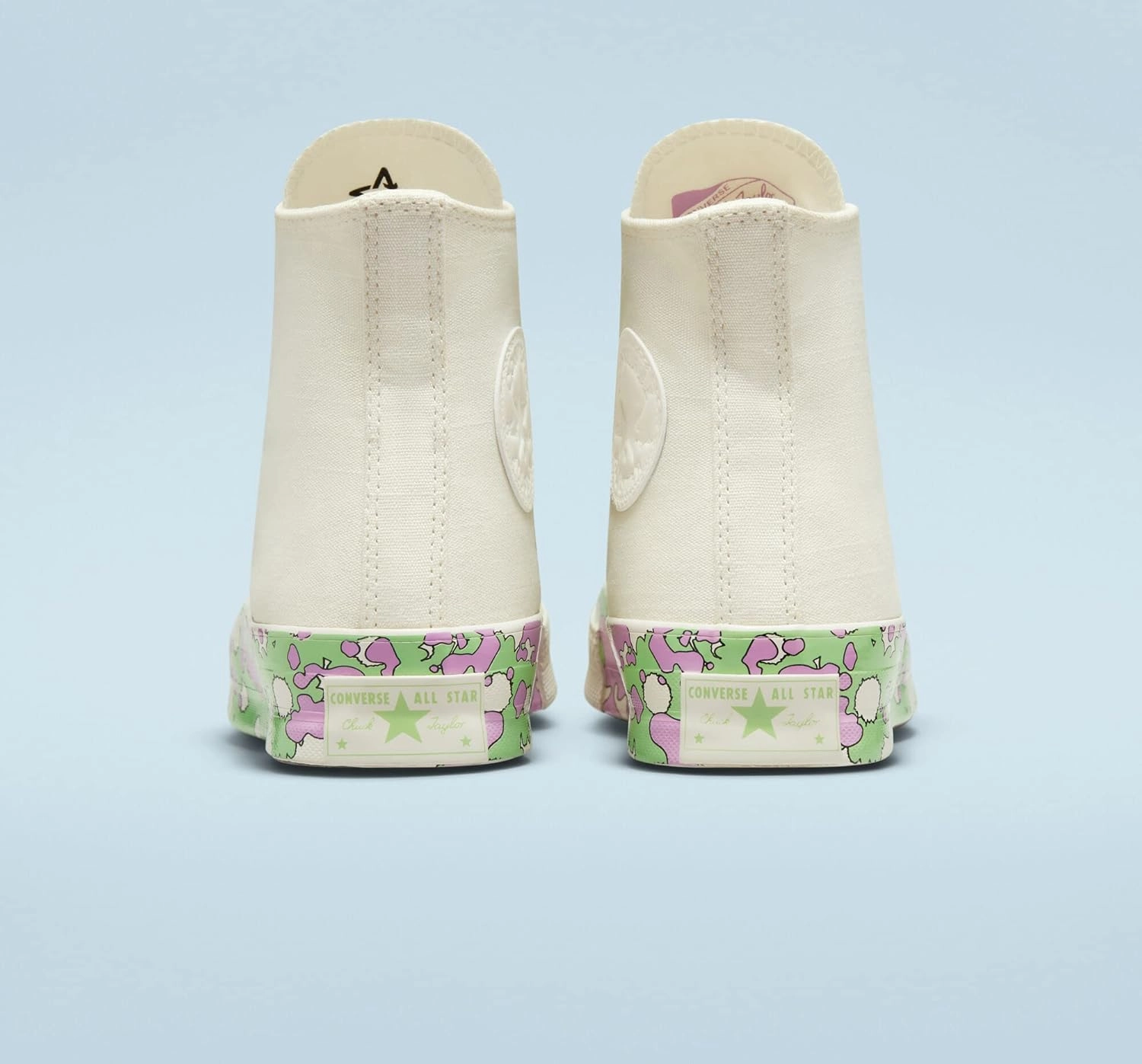 Converse Chuck 70 Hi Crafted Florals Egret/Beyond Pink/Lime Rave