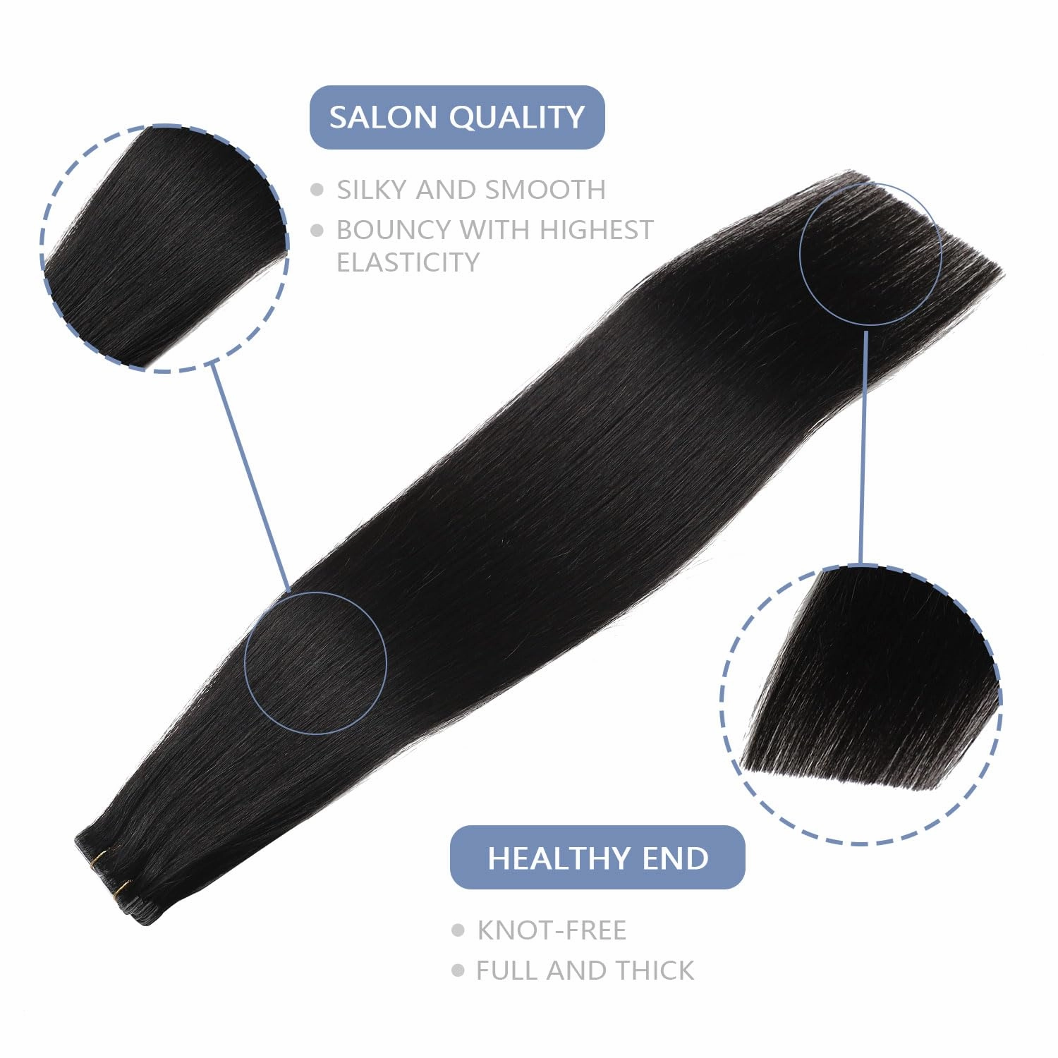 COOKAYU Invisible Tape in Extensions Human Hair, Natural Black Seamless Injected Tape Ins Remy Hair 14Inch 30g 20pcs Straight Invisi Edge Extensions Silky Smooth