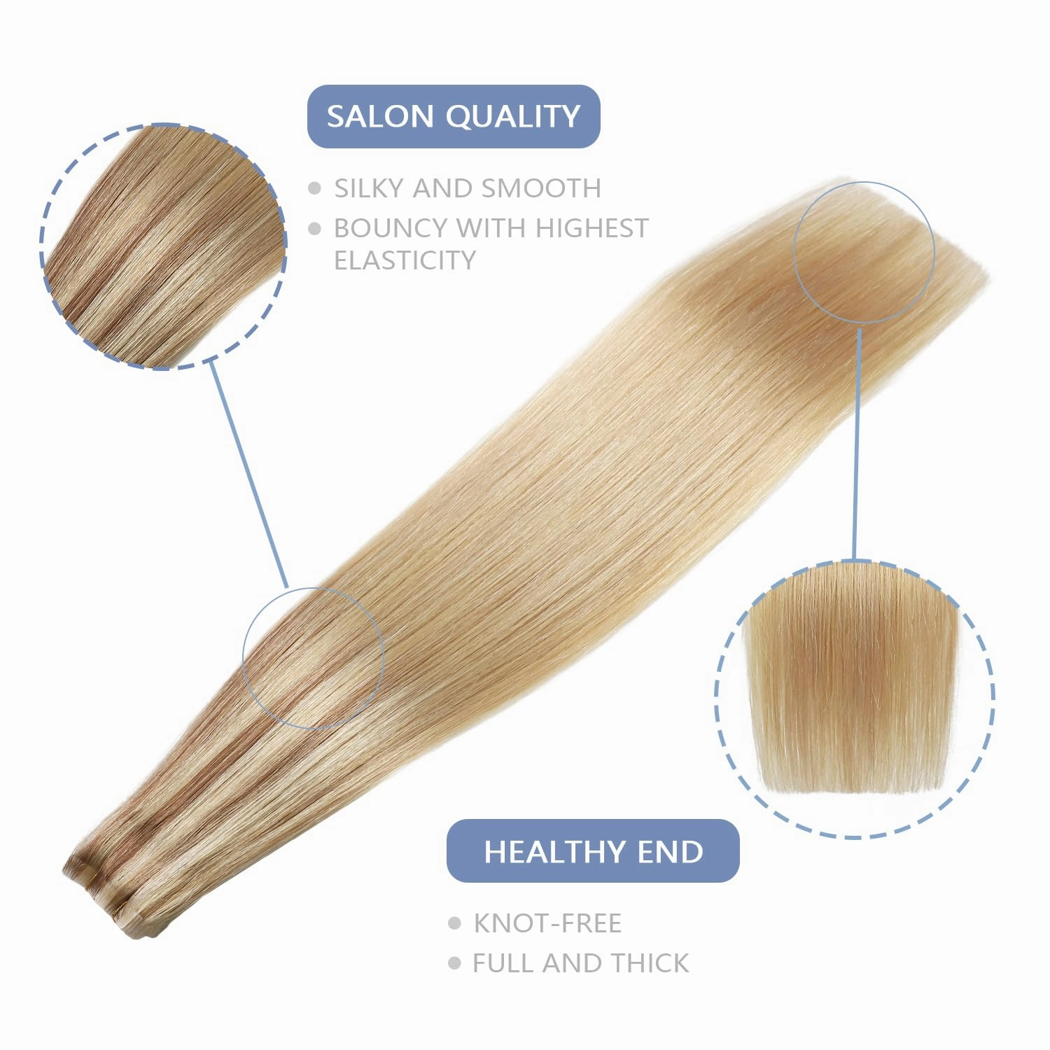 COOKAYU Invisible Tape in Hair, Gold Brown to Caramel Blonde 20pcs/pack 20Inch 45g Seamless Tape in Extensions Real Human Hair Injected Invisi Edge Extensions