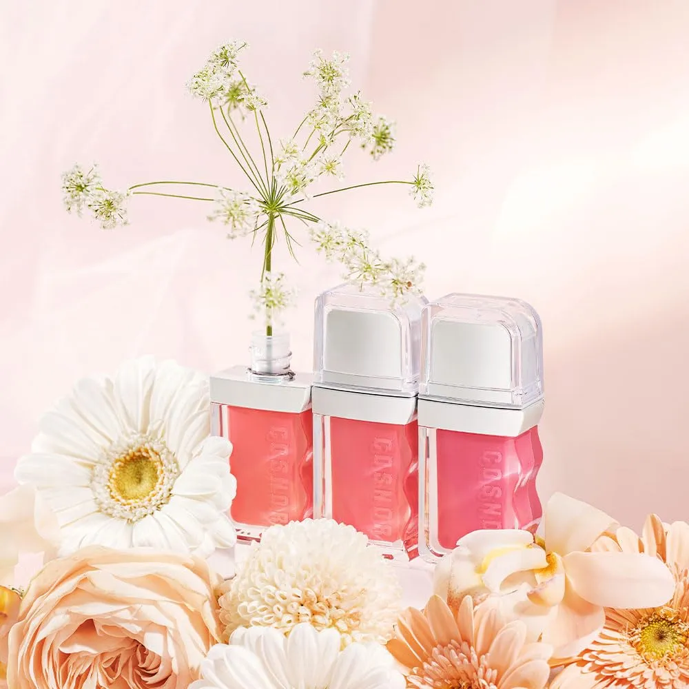 COSNORI Flow Wave Lip Tint - Vegan Glassy Lip Gloss, Lightweight & Long-lasting, Plant-derived Oil Moisturizer, K-Beauty (11 PEACH ROSE)