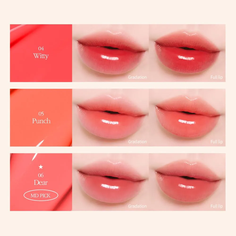 COSNORI Flow Wave Lip Tint - Vegan Glassy Lip Gloss, Lightweight & Long-lasting, Plant-derived Oil Moisturizer, K-Beauty (11 PEACH ROSE)
