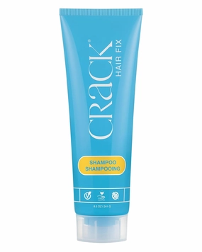 Crack HAIR FIX Shampoo with Twist Bottle | Moisturizing & Strengthening Sulfate-Free Formula | Protects Against Dryness, Reduces Breakage & Restores Shine | 8.5 Oz / 241 G