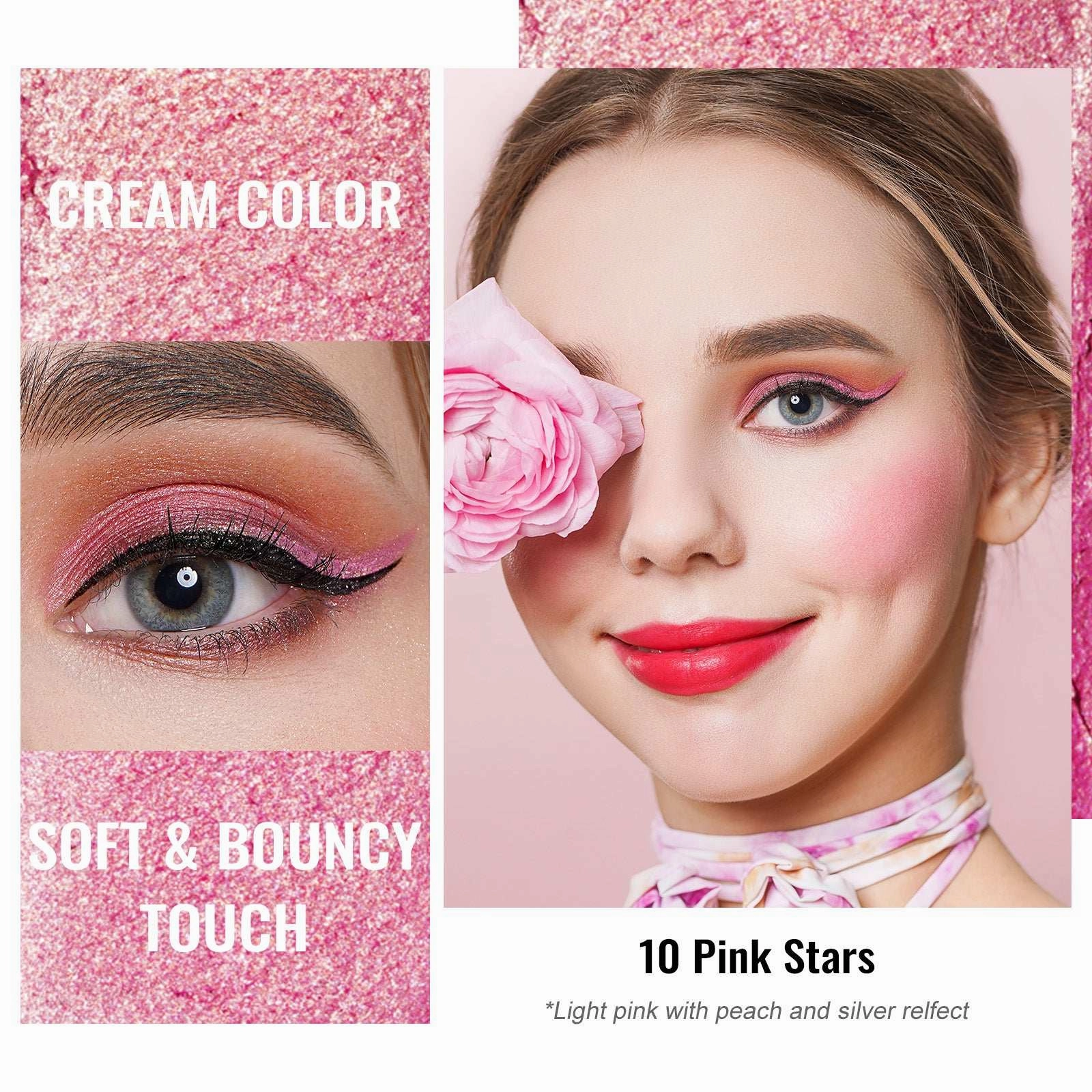 Cream Color | R10 Pink Stars