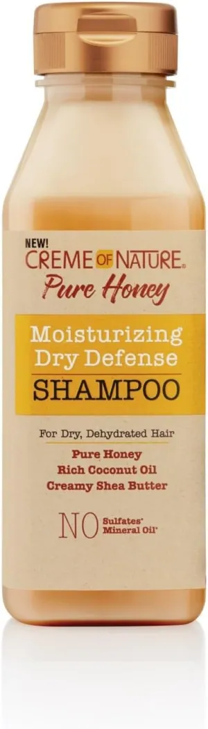 Creme of Nature Curl Activator, Pure Honey Formula with Coconut Oil and Shea Butter - Dry Defense Conditioner and Shampoo for Damaged Hair