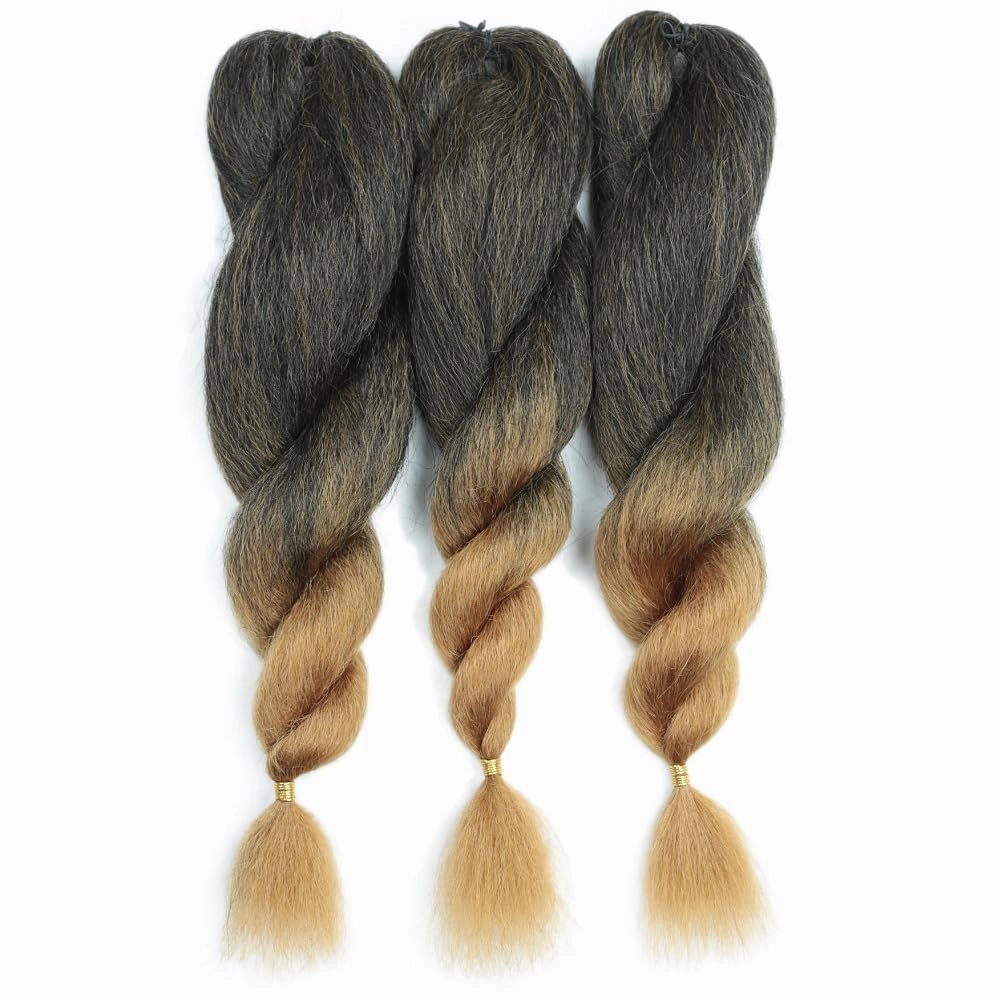 Crochet Vixen Bundles 22 inch Kinky Straight Crochet Hair for Black Women 3 Packs Premium Synthetic Fibers Crochet Braids (T27, 22 inch)