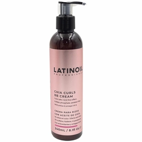 Curl Defining BB Cream - Chia Seeds Oil Leave-In Conditioner for Curly Hair | Anti Frizz Hydrating Moisturizing Treatment & Styling | Bouncy Curls Enhancing Creme | Perm Hair Care - 8.1 Oz