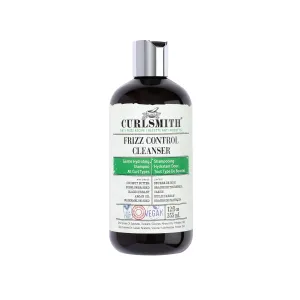 CURLSMITH - Frizz Control Cleanser, Gentle Hydrating Hair Shampoo, for All Curl Types, Long Lasting Frizz Control, Vegan, 355ml/12 fl oz