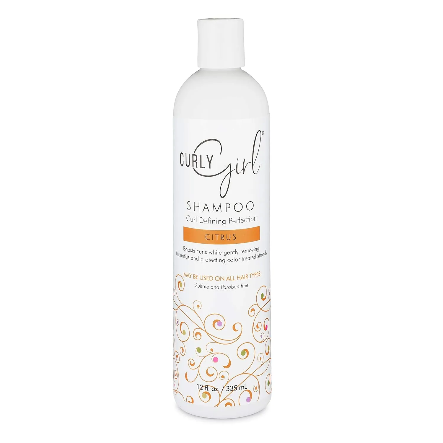 Curly Girl, Curl Definition Shampoo, (Sulfate, Paraben, Formaldehyde, DEA, MEA Free), Citrus 12 oz