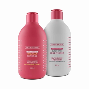 Curly Hair Shampoo & Conditioner Combo (300 ml   250 g)